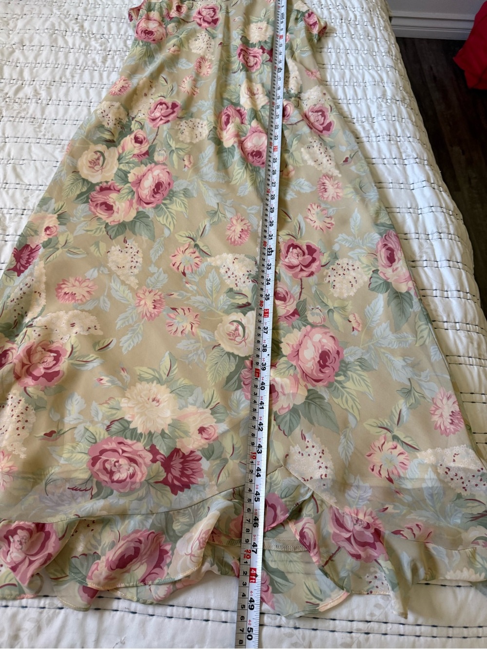 Positive Attitude Vintage Floral Maxi Dress Jacket Set Cottagecore 14P Romantic - Picture 13 of 16